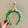 Yu Shuxin Inspired Big Eye Fluffy Headband for Women - Cute & Fun Hair Accessory for Washing Face & Photos