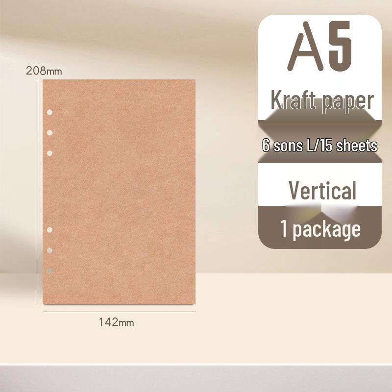 DIY A4 Black Card Kraft Photo Album - Loose-Leaf Graduation Archive Book