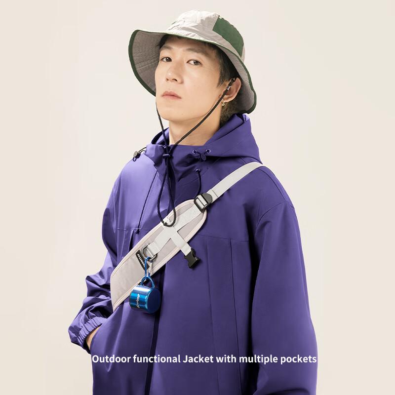 GENIOLAMODE Men's Hooded Outdoor Functional Jacket