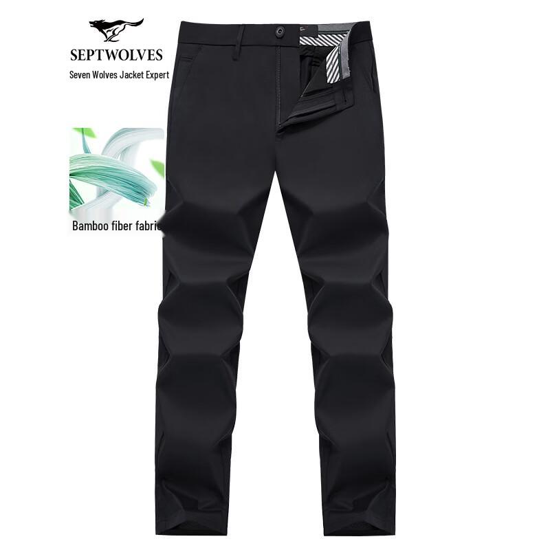 

Septwolves Men s Antibacterial Straight-Leg Casual Pants 30