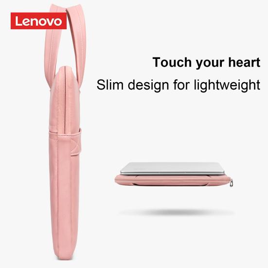 Buy For Lenovo Laptop Bag Portable Waterproof Faux Leather Large Capacity Shockproof Notebook