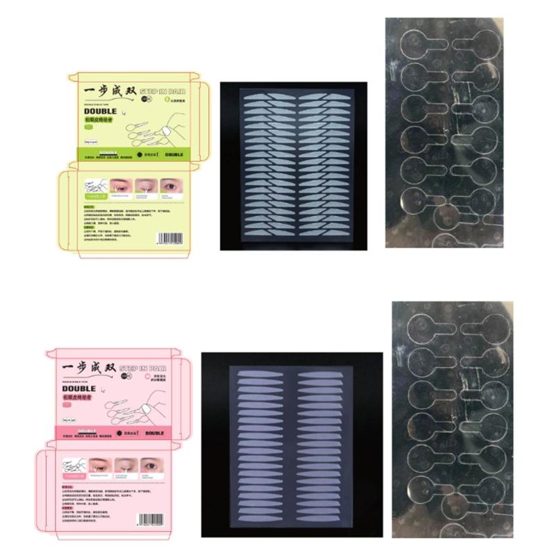120Pcs/Box Double Eyelid Stickers With Handle Natural Invisible And Long-Lasting Shaping Big Eye Beauty Tapes Lift Eyelids