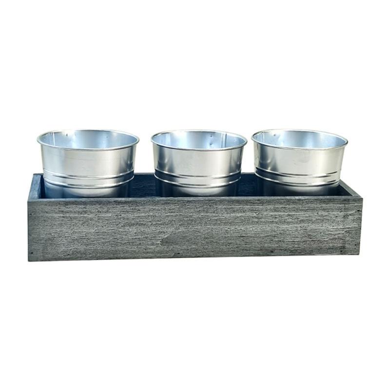 

Handmade Trough Succulent Planter Craft Ornament for Desktop Landscaping Desktop Trough Decorations Planter Landscaping 1