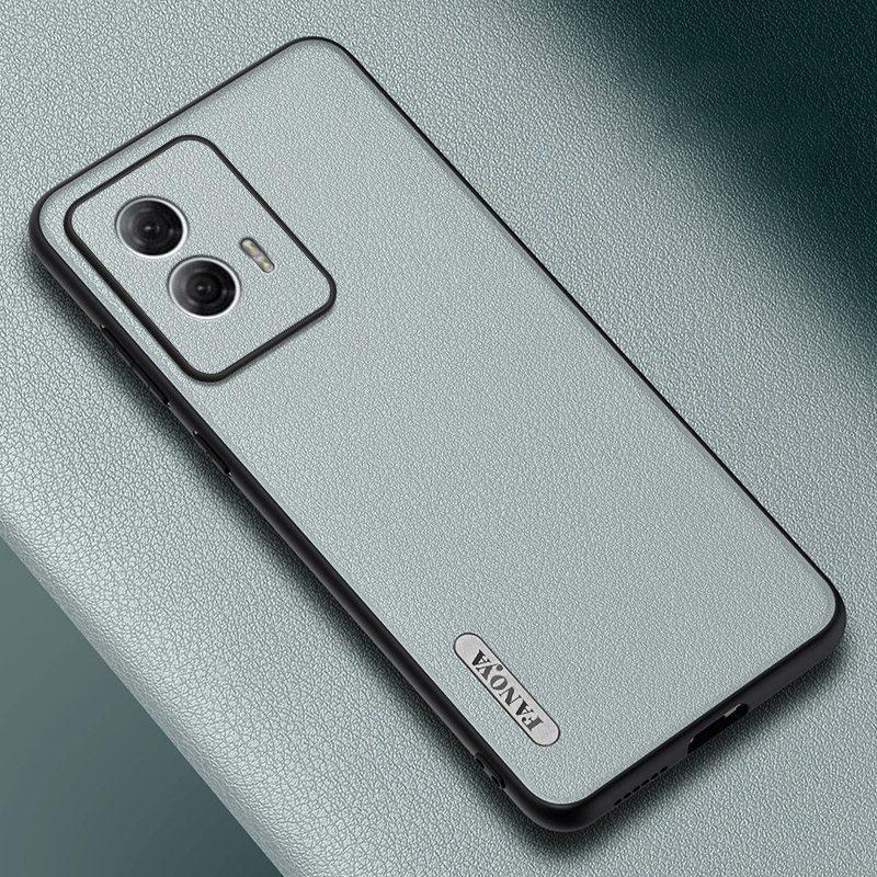 Luxusní pouzdro z PU kůže pro Motorola Moto Edge 50 Fusion 5G Zadní kryt Matný silikon Nárazuvzdorný Plná ochrana Pouzdro na telefon Coque