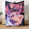 1pc KPop Demon Hunters MIRA1 Blanket, Gift, for Men and Women, Soft Blanket, Good for Sofa Bed Couch Travel, Lightweight Flannel Blanket