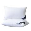 Luxury Feather Velvet High & Low Support Pillows - Neck Protection and Comfort Pair