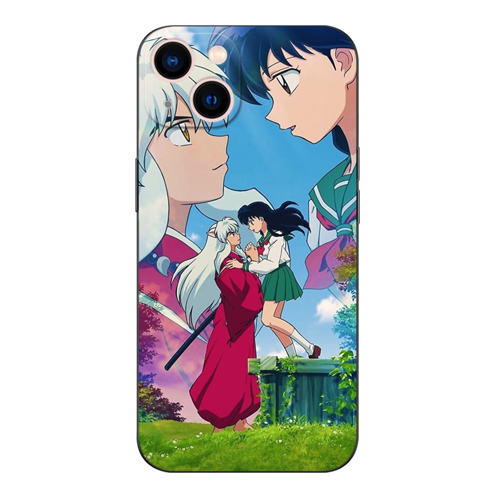 Schwarze TPU-Hülle für OPPO Reno 6 5 3 4 4Z 4F SE 5F 5Z PRO PLUS lite 6 6z 4G 5G yashahime Inuyasha