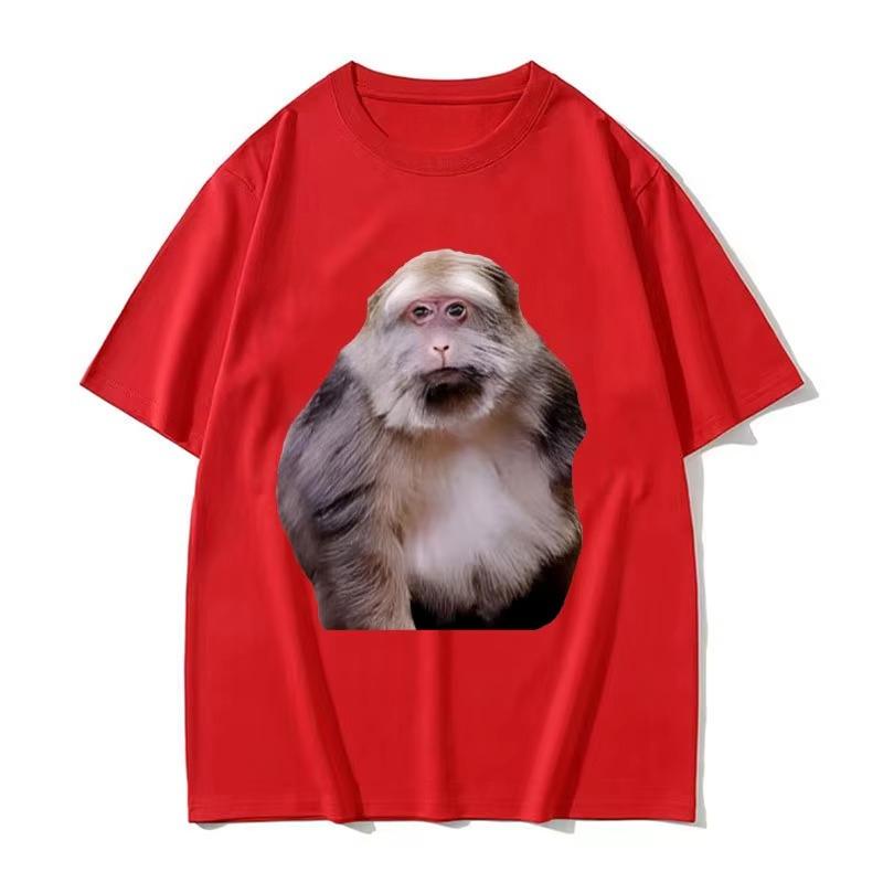 

Men s T-shirt Vintage Funny Xing Xing Monkey Meme Tees Hip Hop Punk Women Oversized Tops Harajuku Y2k Cotton Streetwear Hipster 4XL