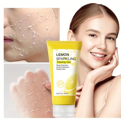 Gel Esfoliante de Limão Gel de Limpeza Profunda Facial Esfoliante Suave Lama Esfoliante