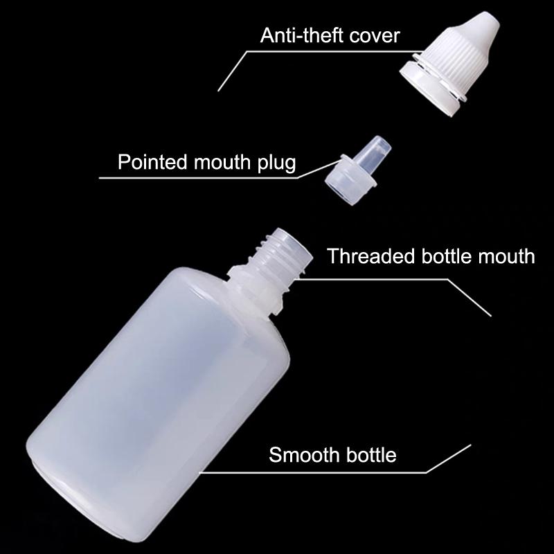 Hot 10Pcs Empty Eyedrop Bottle Squeezable Eye Drop Bottle 5/10/15/20/30ml Eye Liquid Dropper Bottles Container Refillable Bottle