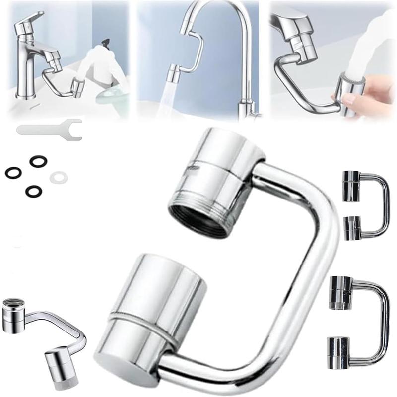 Faucet Extender Swivel Adapter Set Universal Faucet Extension Tool-Free Install for Bathroom Sink Pull-Down Faucet Extender