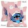Hot Cartoon Anime S-Stitchs Pillow Covers Cartoon Sofa Decorative Home Double-Sided Printing Short Plush Cute Cushion Cover