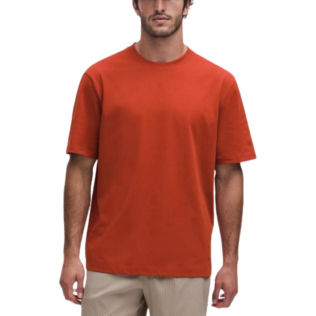 Lululemon Heavyweight T-Shirts Men's Crew Neck Moderate Straight Fit LM3FBSS