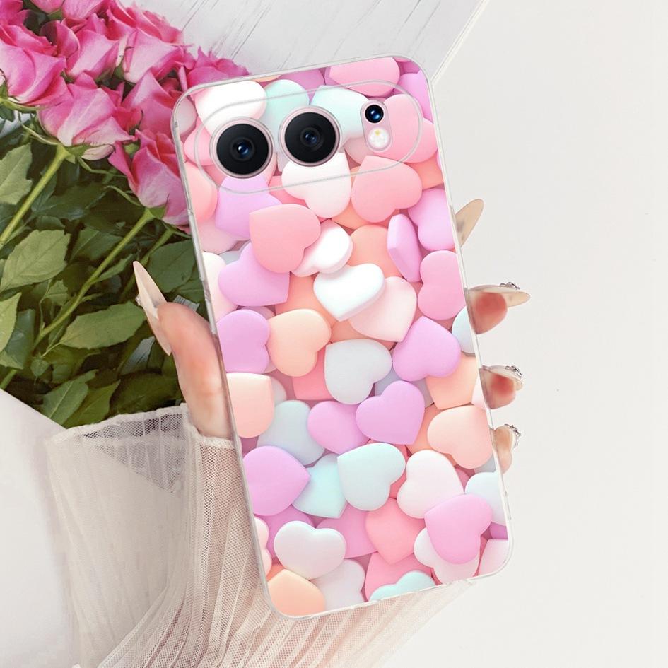 6.55" For Honor 500 5G Case Fashion Flower Bowknot Soft Slim Silicone Phone Cover For Honor 500 Pro Funda MEY-AN00 Honor500 Capa