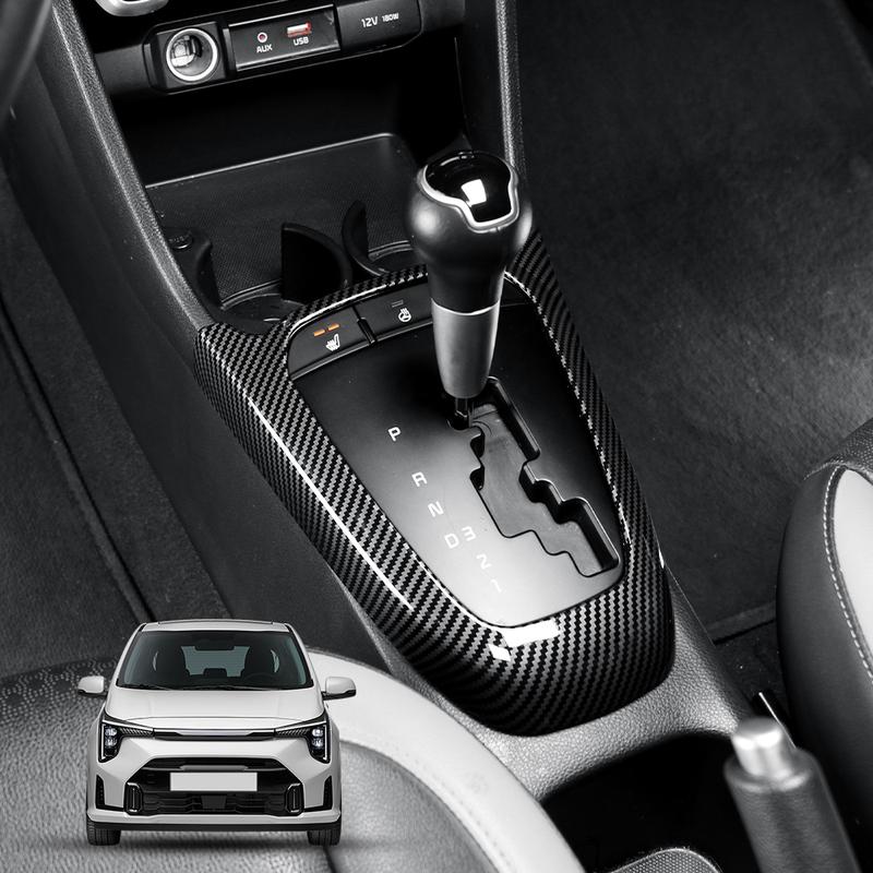 Automotive Centre Console Trim Frame Central Gear Shift Protective Cover ABS Material For Kia Morning Picanto 2018- LHD