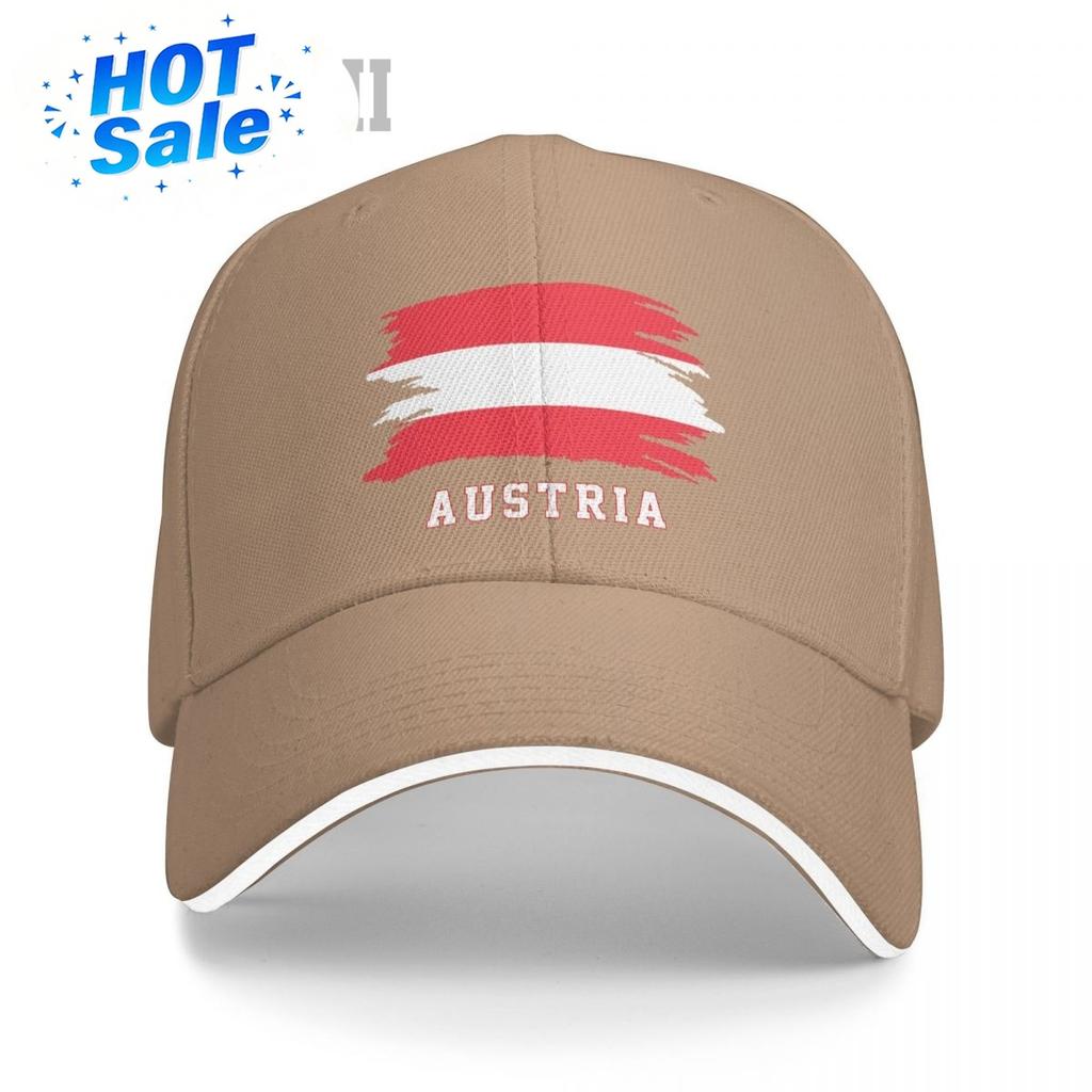 Sandwich Bandiera Austriaca Cappellino da Baseball Austriaco Uomo Donna Cappellini Hip Hop Snapback Cappello da Golf Pesca