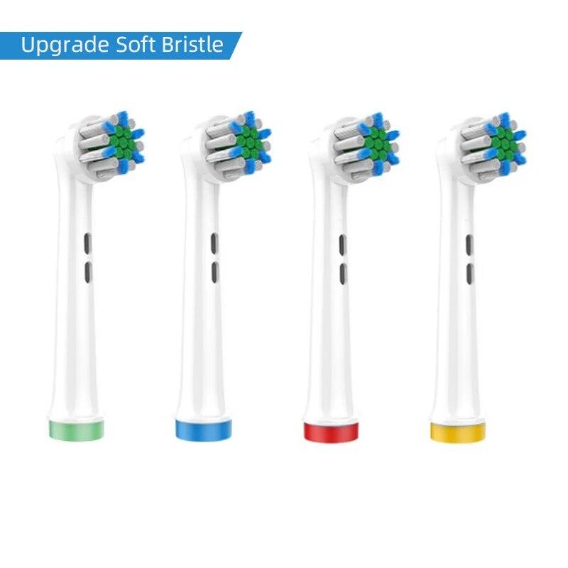 4PCS Dupont Bristle Electric Toothbrush Heads Whiten Teeth/Daily Clean/Precison Cleaning/Soft Care Teeth For Oral B