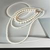 4 Piece Layering Artificial Pearls Necklace Set Adjustable Length Multi Strand Jewelry Neckchain For Women Fashion