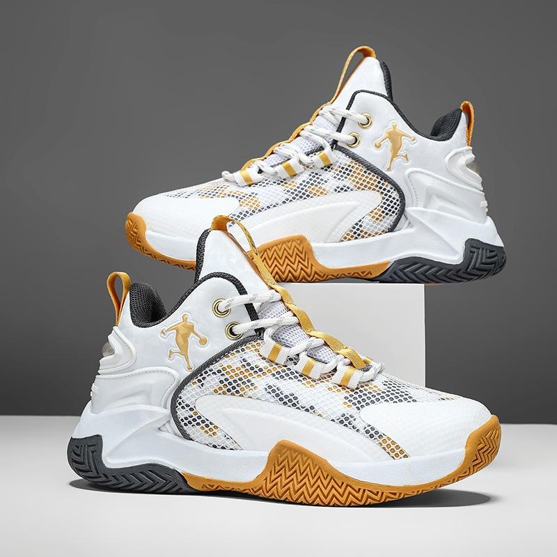 Boys Cool Basketball Shoes 2025 Four Seasons Children's Personalized Breathable Shoes Medium and Older Boys Trendy Fashion Sneakers