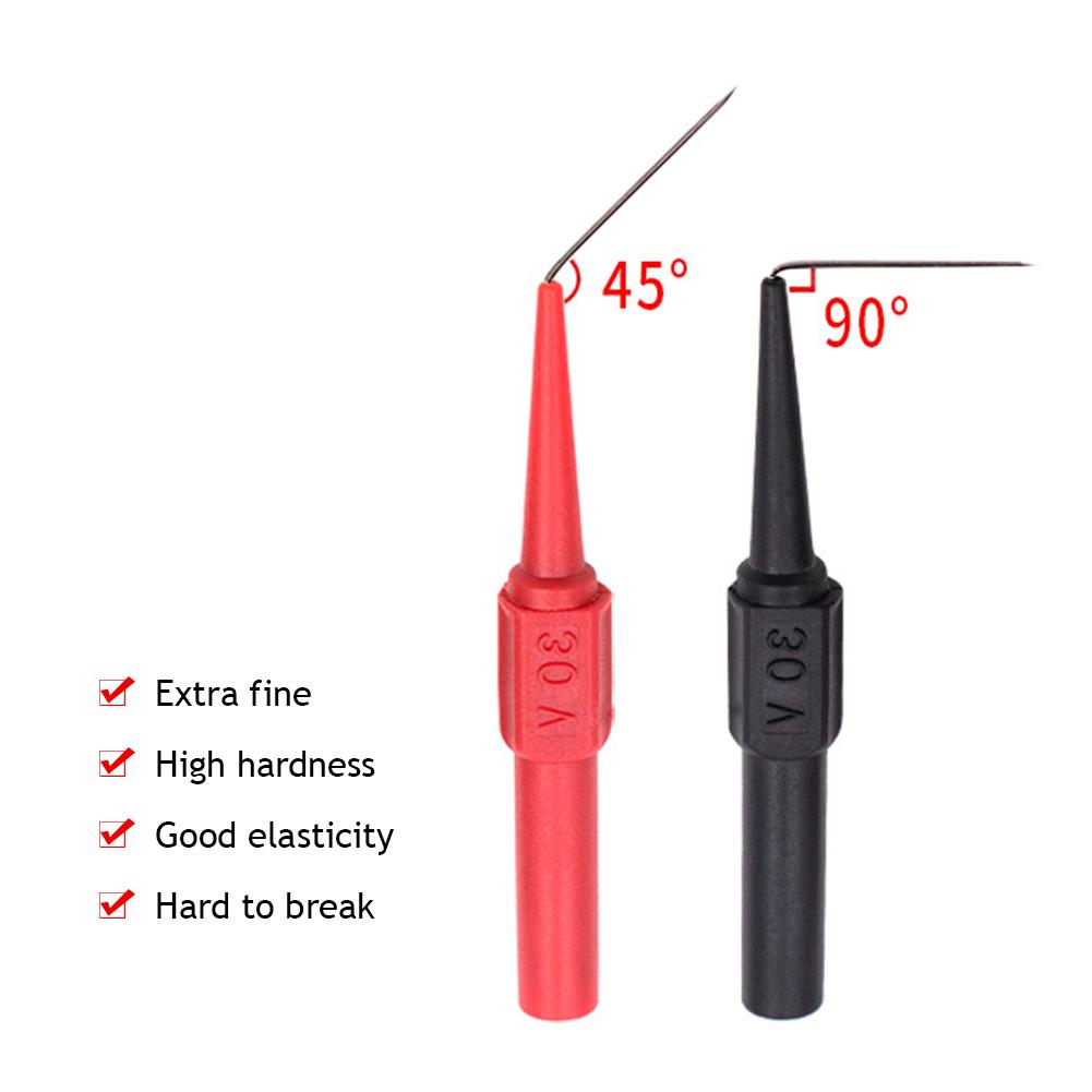 30V Car Tip Test Probes Diagnostic Tools Auto Multimeter Test Leads Mechanical Tools Extention Piercing Needle Tip Probes Tools