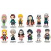 9.5CM 6Pcs/Set Anime Demon Slayer Small Figure Character Multiple Combination Sets Cute Anime Toy Gift Collection Decoration PVC