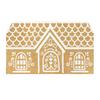 Christmas Entrance Rug Gingerbread House Floor Mat Dirt Scrubber Washable Vintage Holiday Doormat with Non-Slip Backing for Front Door Entryway Porch