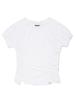 KIRSH Shirred Slim Fit T-Shirt [White]