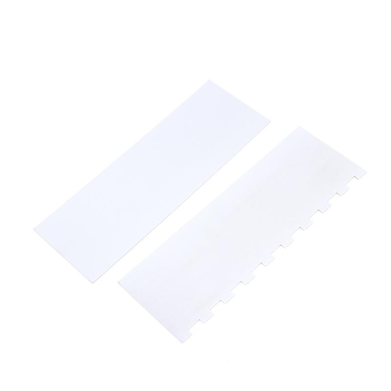 Stainless Steel Cake Scraper Double Sided Patterned Stripe Edge Cake Decorating Comb Smoother Scraper Pastry Cutter
