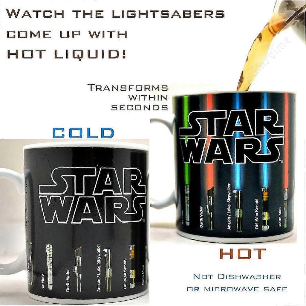 SSRGV Benair USA Hrneček Star Wars, Světelné meče se objeví při zahřátí (12 oz) - Křehký