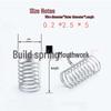 304 Stainless Steel Compression Spring, 0.5mm Wire, OD Options: 3-10mm