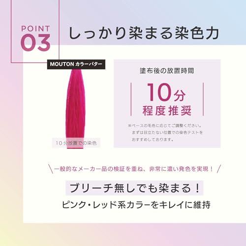 MOUTON Neo Color Butter Pink Color Treatment, 250g, Hair Color Care, Flash Pink [Bleach Care & Hair Repair]