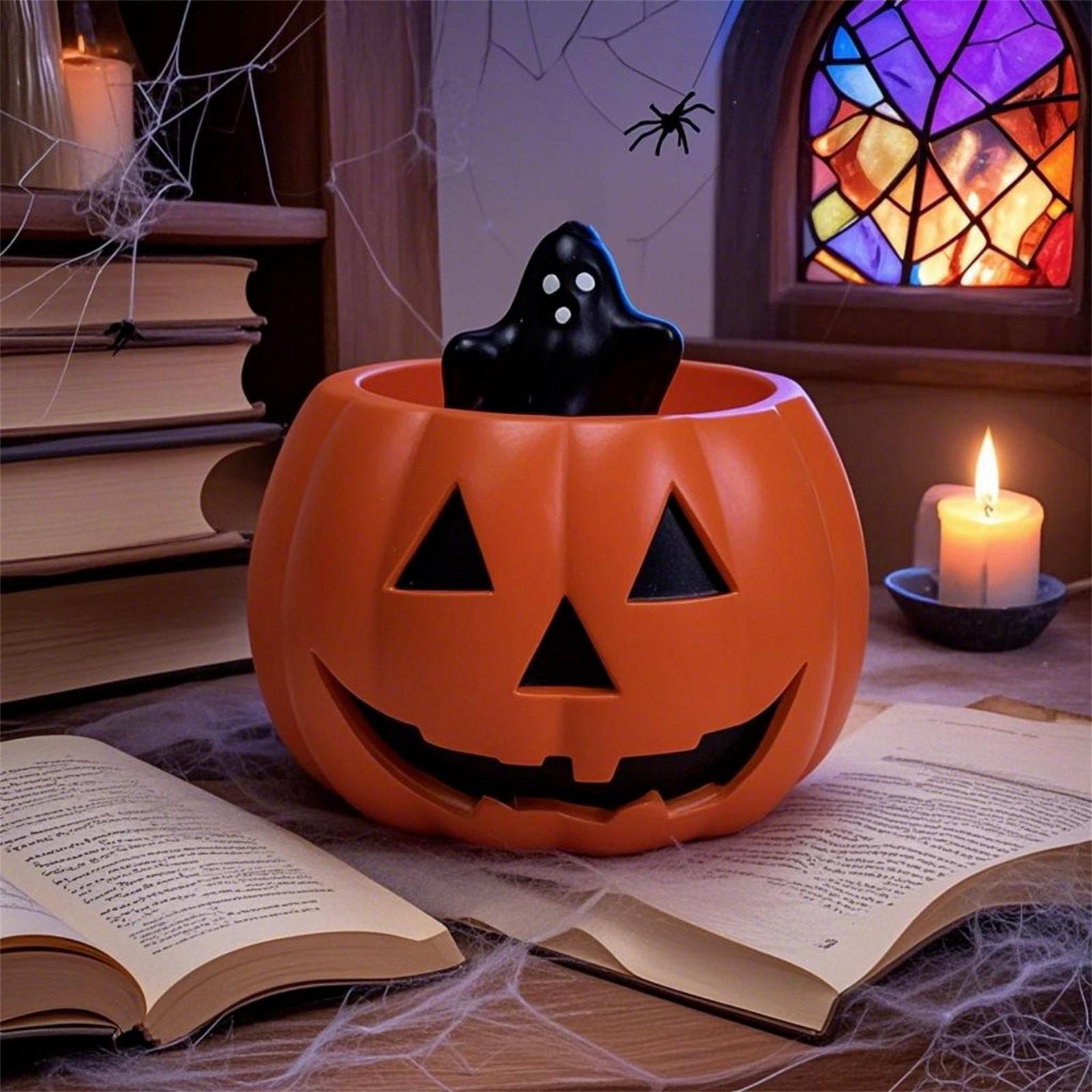 

Хэллоуин Тыква Свеча Атмосфера Подарок Праздничная Свеча One Size