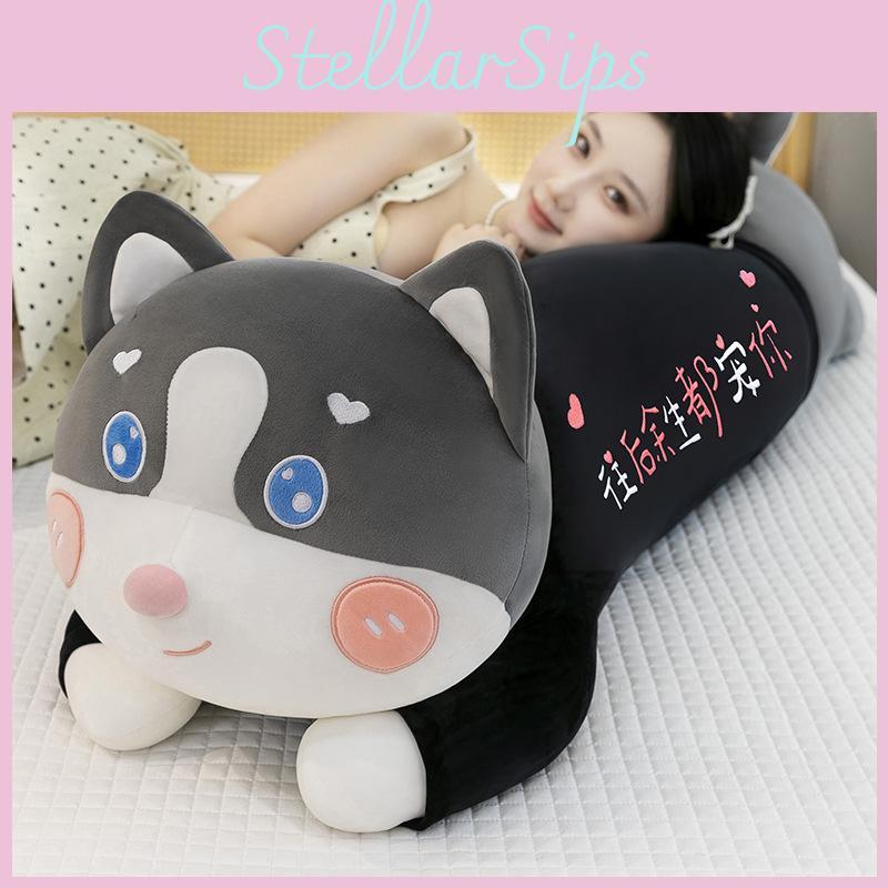 Husky Plush Dog Toy With Soft Short Hair For Kids Bedroom Decor