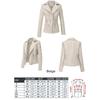 Nuova Giacca da Donna in Ecopelle Nera per l'Autunno; Cappotto in PU Ricamato Floreale Bianco; Top Marrone Scuro Stile Motociclista.