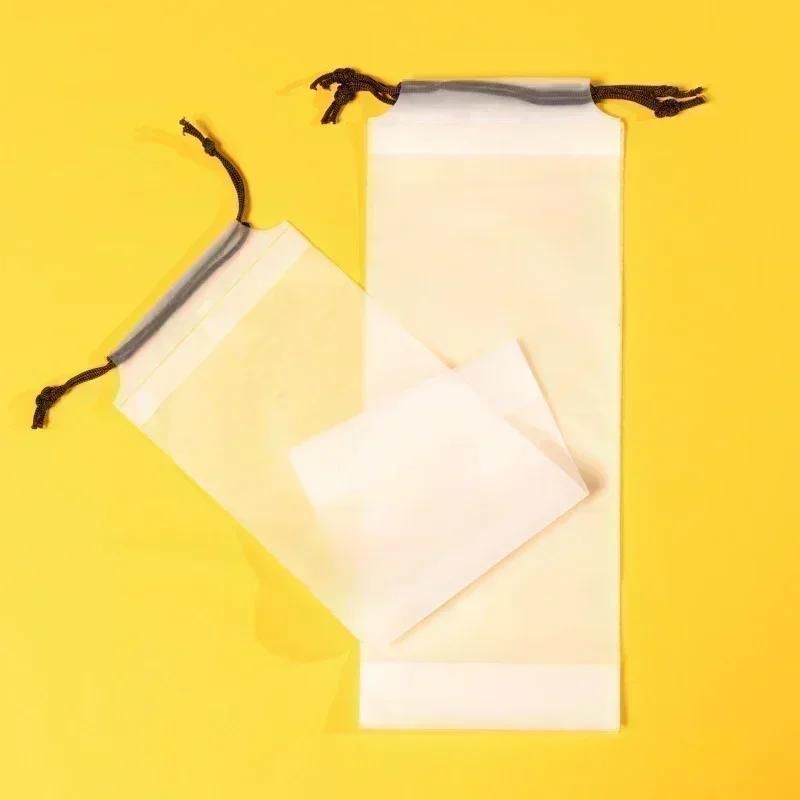 Umbrella Storage Waterproof Frosted Bag Reusable Portable Collapsible Drawstring Car Storages Sleeve Auto Accessories