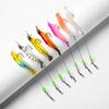 7PCS/Lot Shrimp Soft Fishing Lure 9cm/6g Artificial Bait With Luminous Bead Swivels Hook Lifelike Shrimp Lure Carp Fishing Bait
