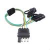 Trailer Wire Extension Plug 4 Flat Wiring Harness Universal for Car LED Brake