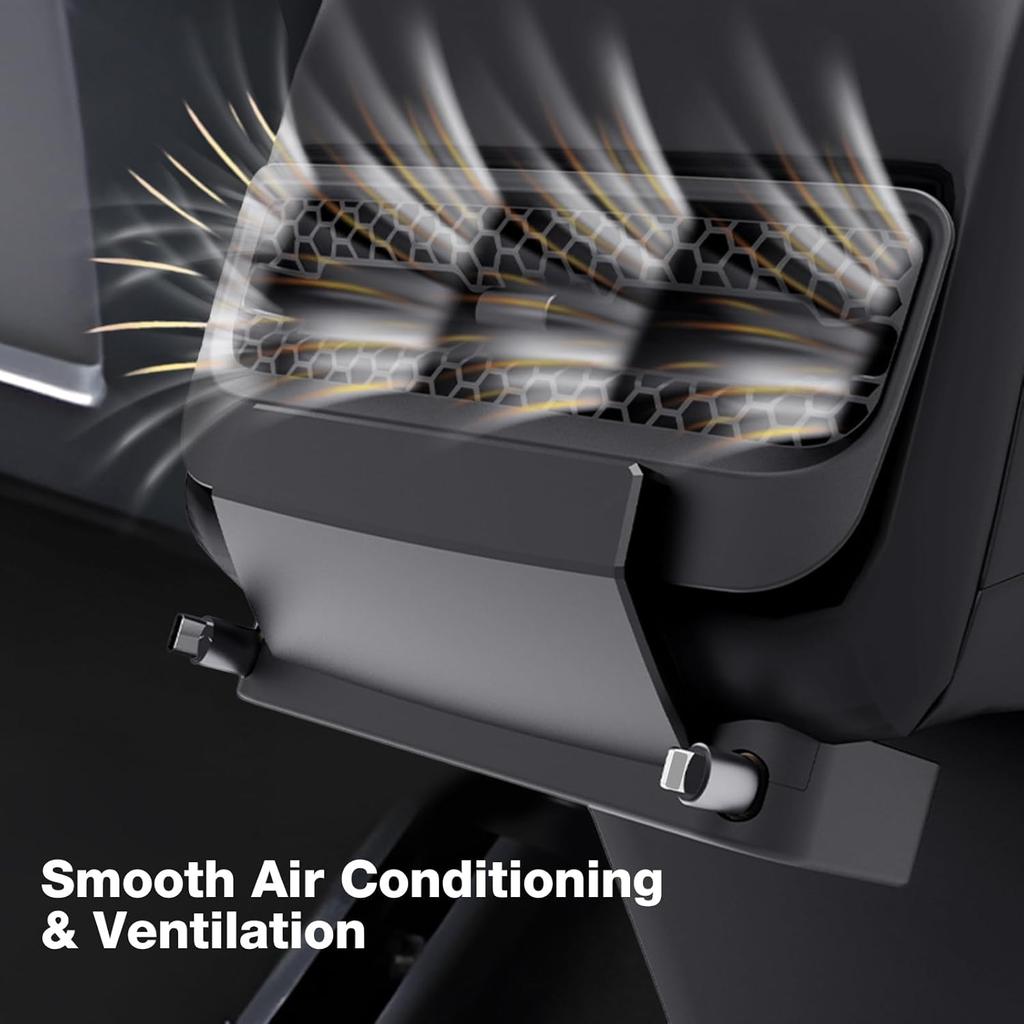 Retractable Cord Car Phone Charger For Tesla Model 3 Model Y    2024, THELIFELICIOUS Interior Accessories Rear Air Outlet Expansion Dock With Fast