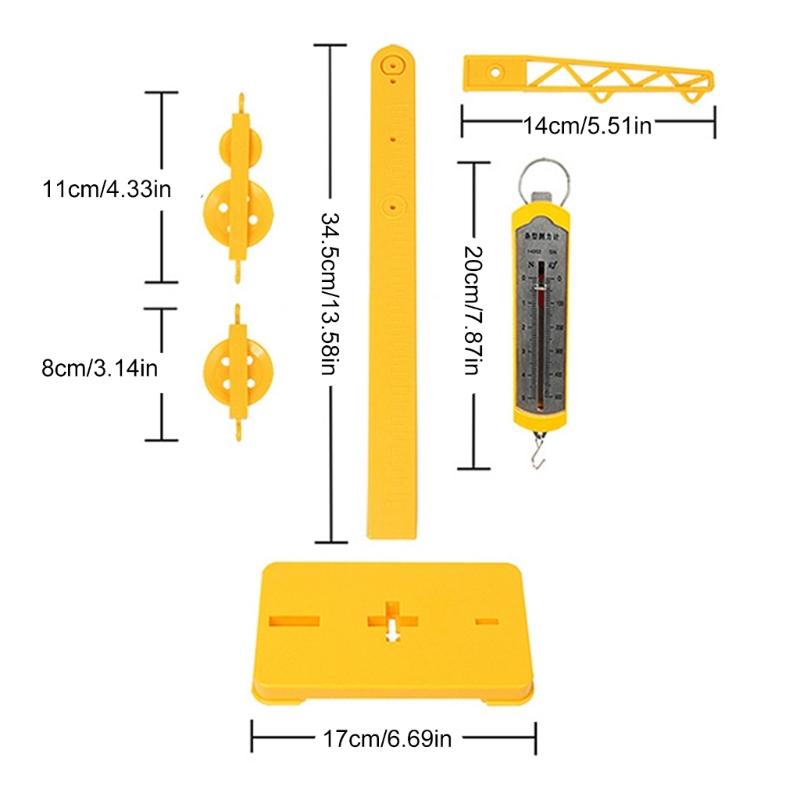 Pulley and Lever Mechanics Experiment Set Hands On Science Educational Toy for Student