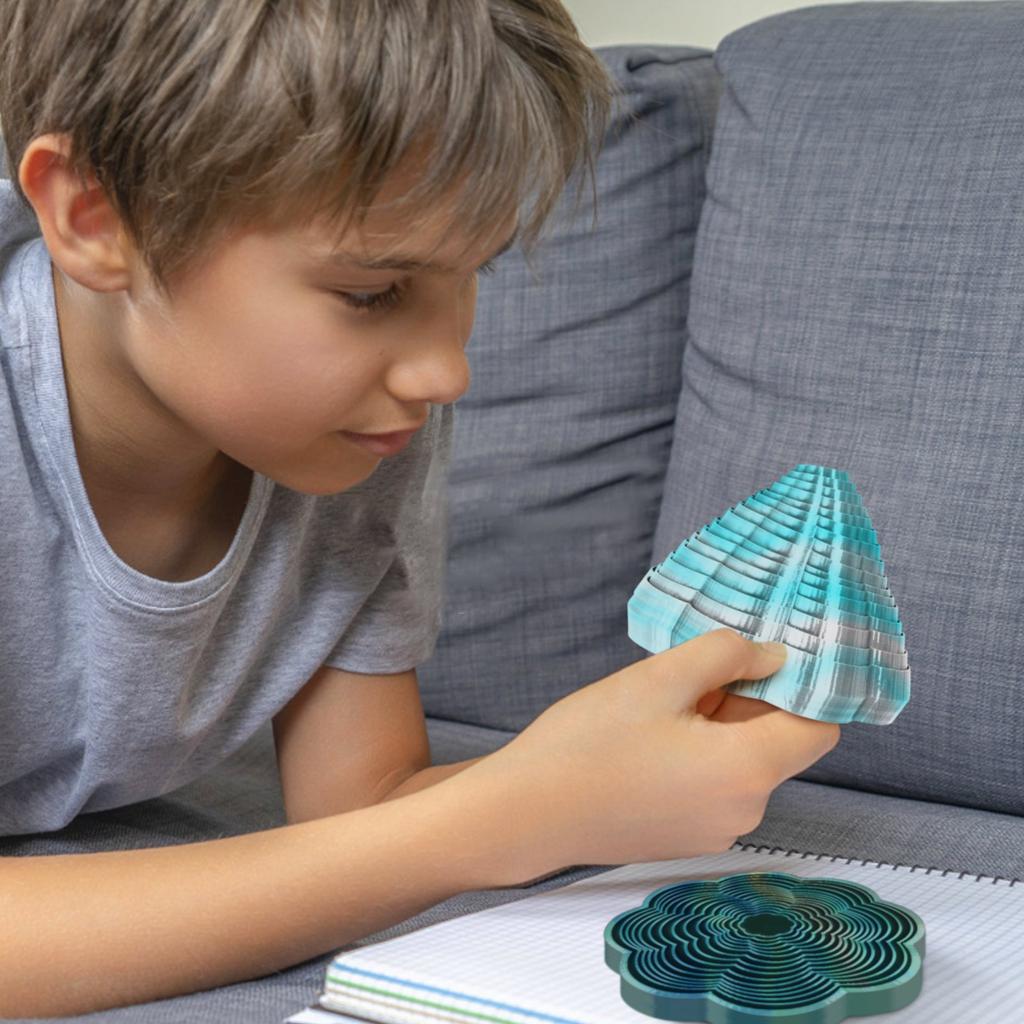 3D Printed Petal Shaped Toys For Children And Adults, Focused Toys For Stress Relief And Relaxation