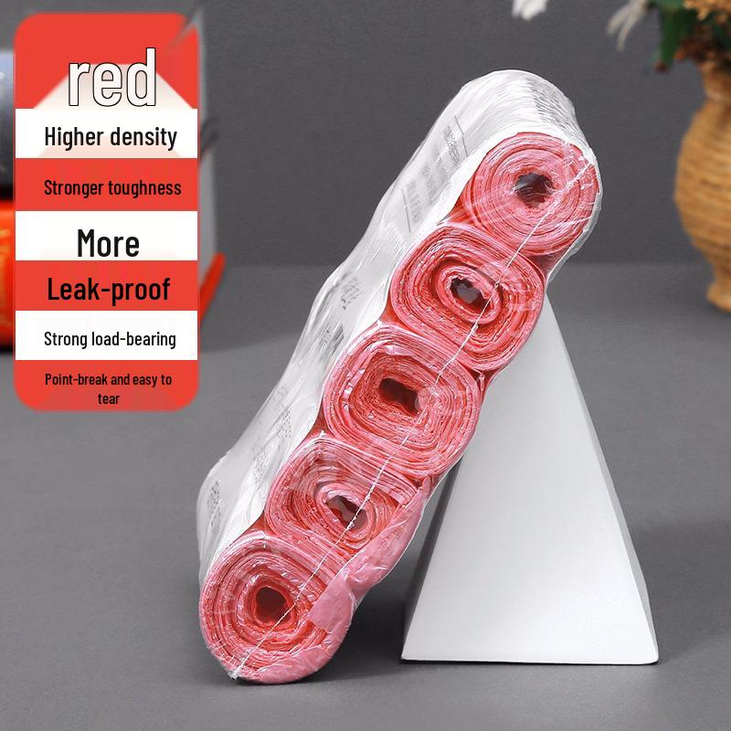 Disposable Tear-off Flat-mouth Trash Bags for Kitchen & Bathroom