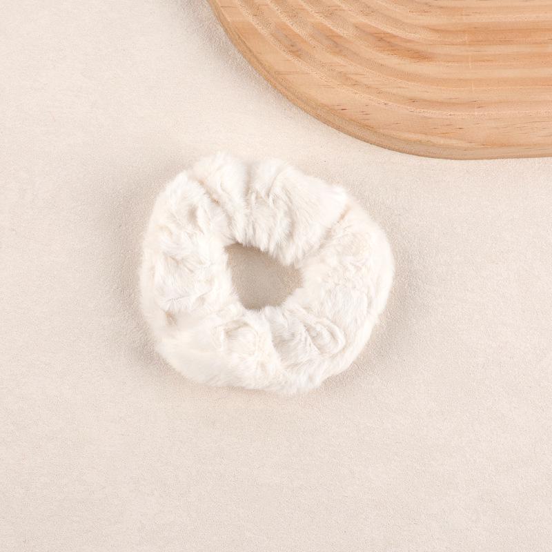 Elastico per Capelli in Peluche Colorato Caldo - Elastico ad Alta Elasticità per Coda di Cavallo per Autunno e Inverno