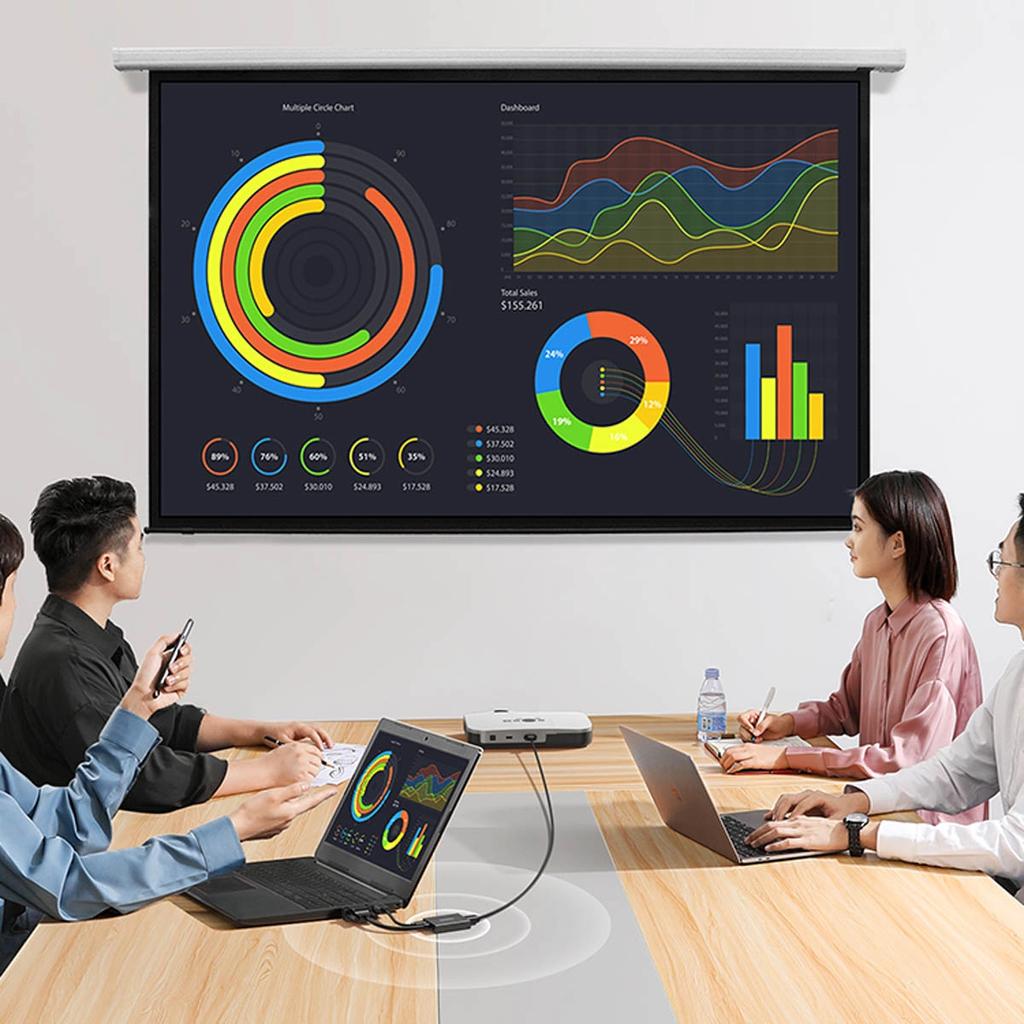 Ugreen Vga Cable Adapter (Male) - Hdmi (Female) 0.15M Black (Cm513)