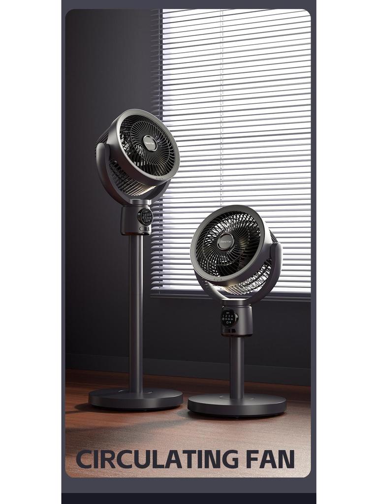 Ventilatore Ricaricabile USB a Doppia Funzione con Controllo Vocale per Uso Interno/Esterno