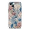 Phone Case For iPhone 17 Air Cases iPhone 16 15 12 13 14 Pro Max SE 7 8 Plus iPhone11 Clear Soft Cover Oil Painting Flower