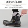 Daytona Motorcycle Side Gore Boots 24.5cm/Women's Genuine Leather Cowhide Shift Pad/Cushion Pad Built-in HBS-008 Black 29190