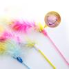 1/3pcs-Seven Colorful Feather Cat Toy Stick Fairy-like Pet Supplies Interactive Fun No battery required