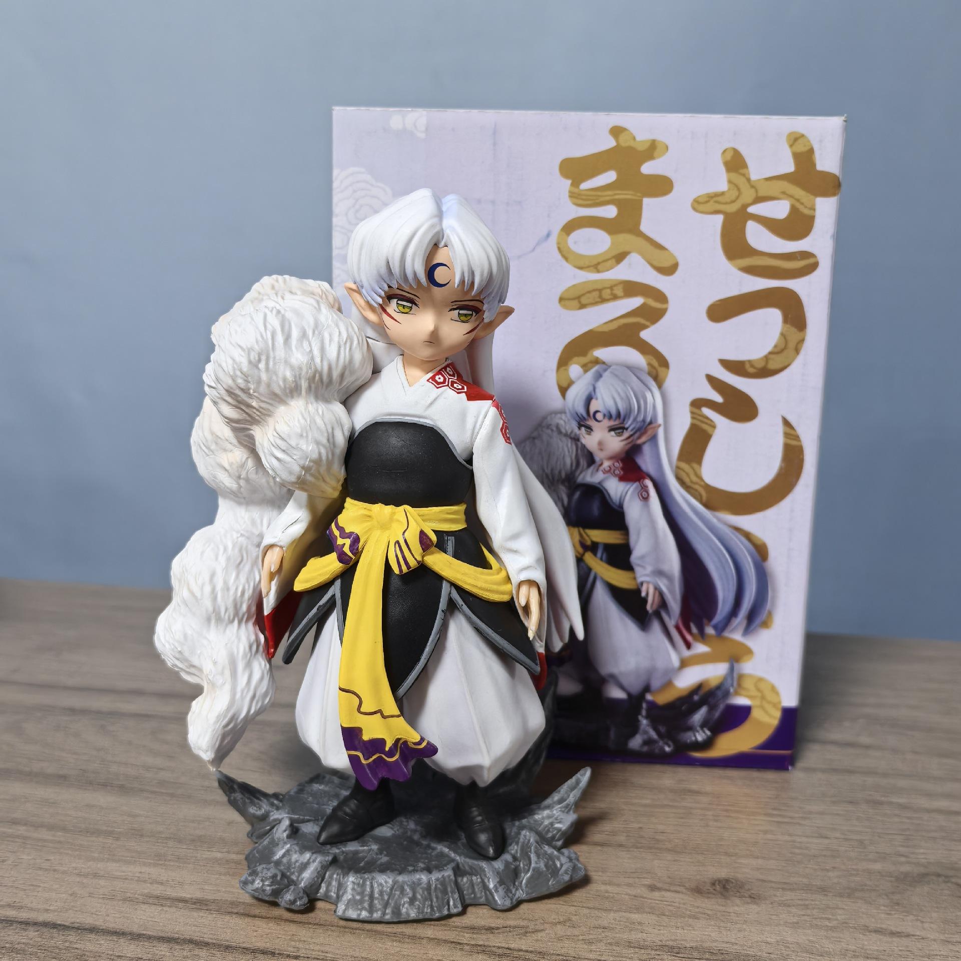

High Quality Anime Kids Inuyasha Sesshoumaru Action Figure Toys 17cm no box