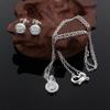 New Arrive   Copper Minimalist Shiny Crystal Necklaces Earrings for Women Versatile Jewelry Sets Christmas Gifts