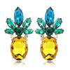 Fruit Pineapple-Shaped Drop Earrings for Women Personality Funny Earrings Colorful Cute Female Daily Jewelry Girls Gifts